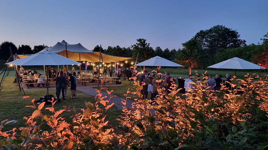 Abendstimmung auf der Eventwiese