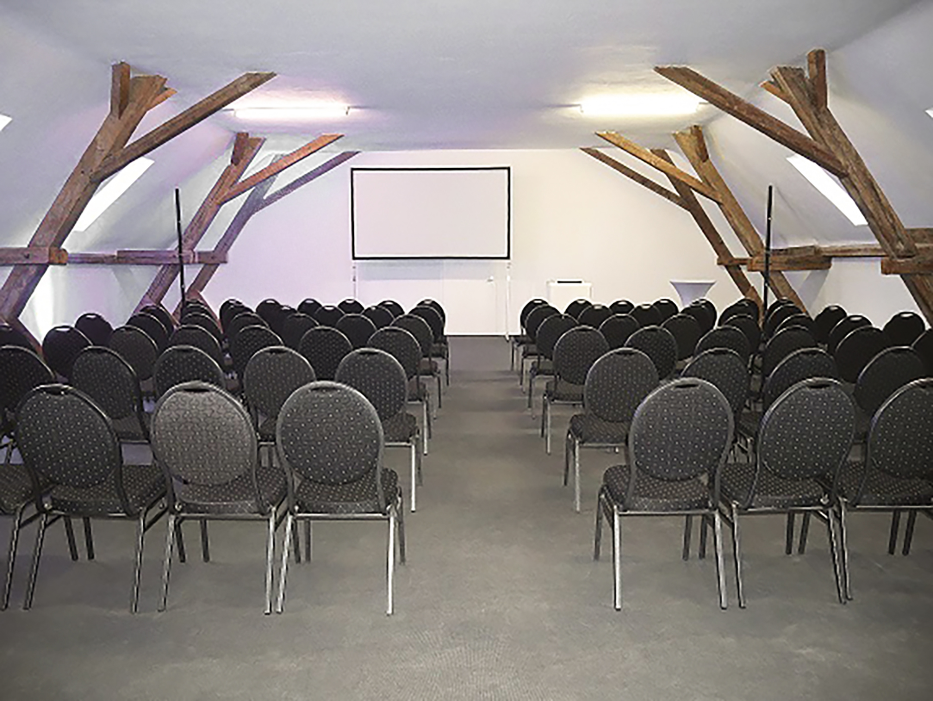 Reihenbestuhlung im Jagdsaal