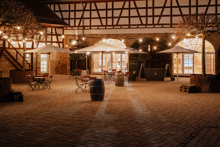 Abendstimmung auf dem Landgut Schloss Michelfeld