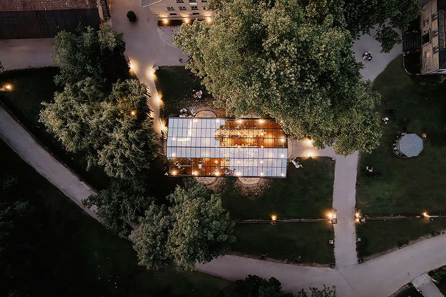 Abendstimmung auf dem Schlossgut